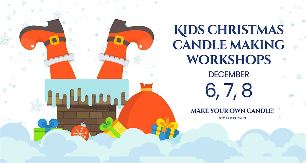 Kids Christmas Candle Making Workshop at Pearlescent Candle Co