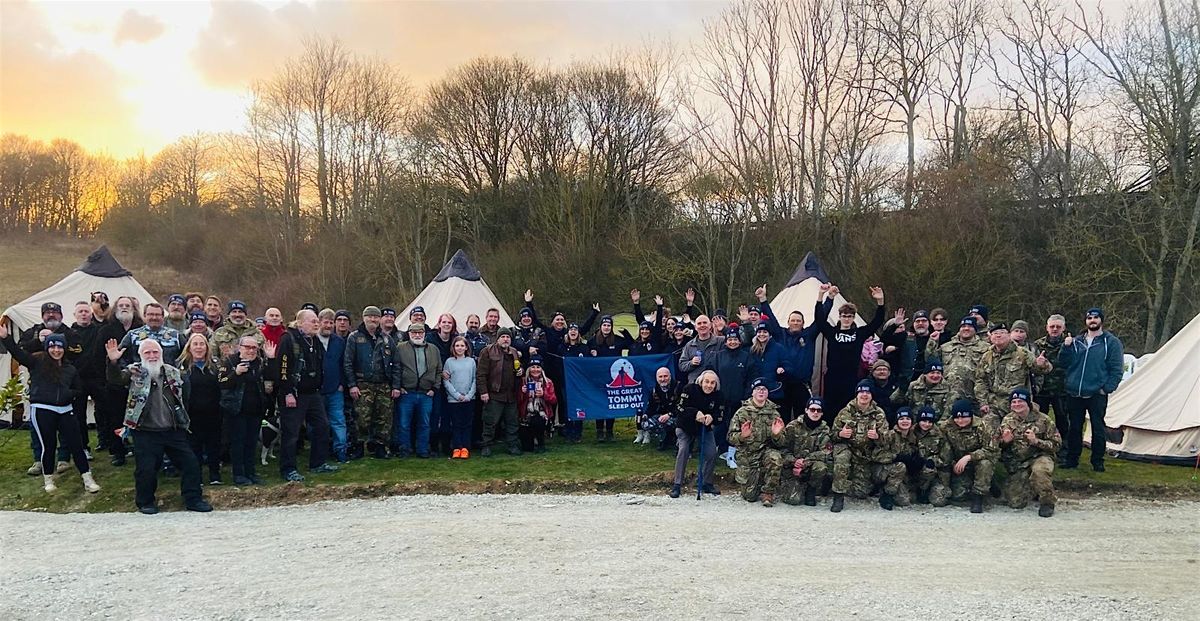 Kent Great Tommy Sleep Out supported by QRRA.