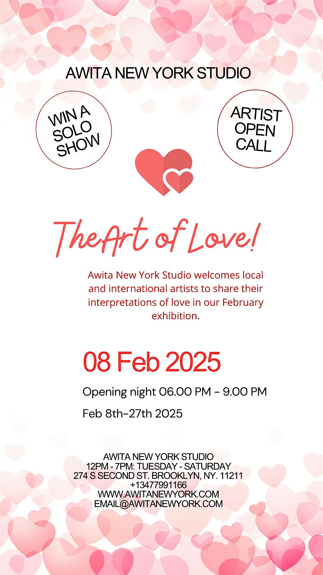 The Art of Love Exhibition at Awita New York Studio