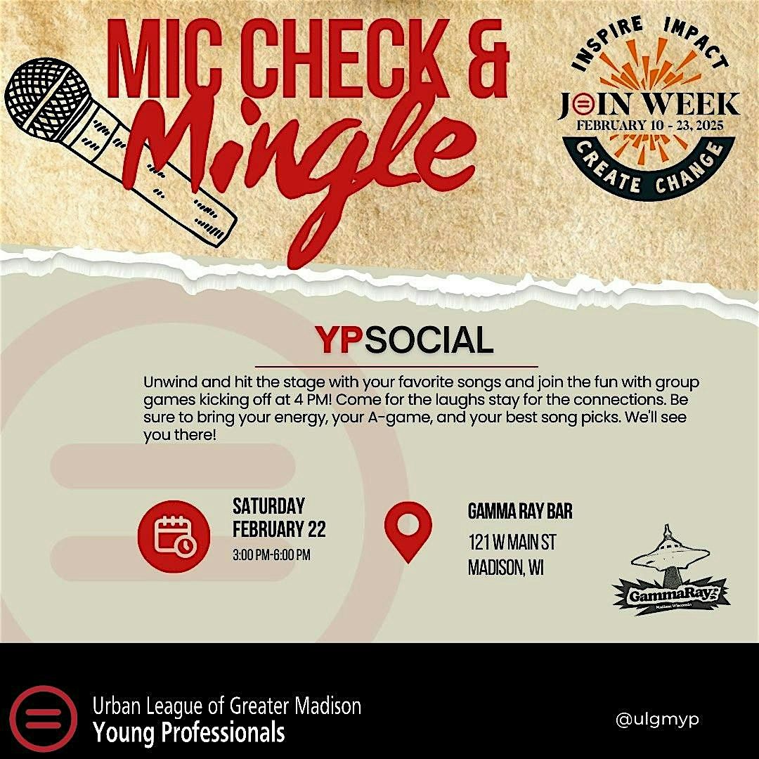 Join Week 2025 - Mic Check & Mingle: YP Social