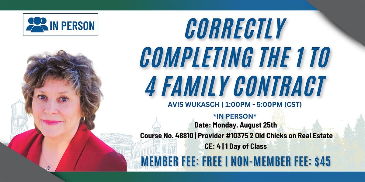 Correctly Completing The 1 to 4 Family Contract