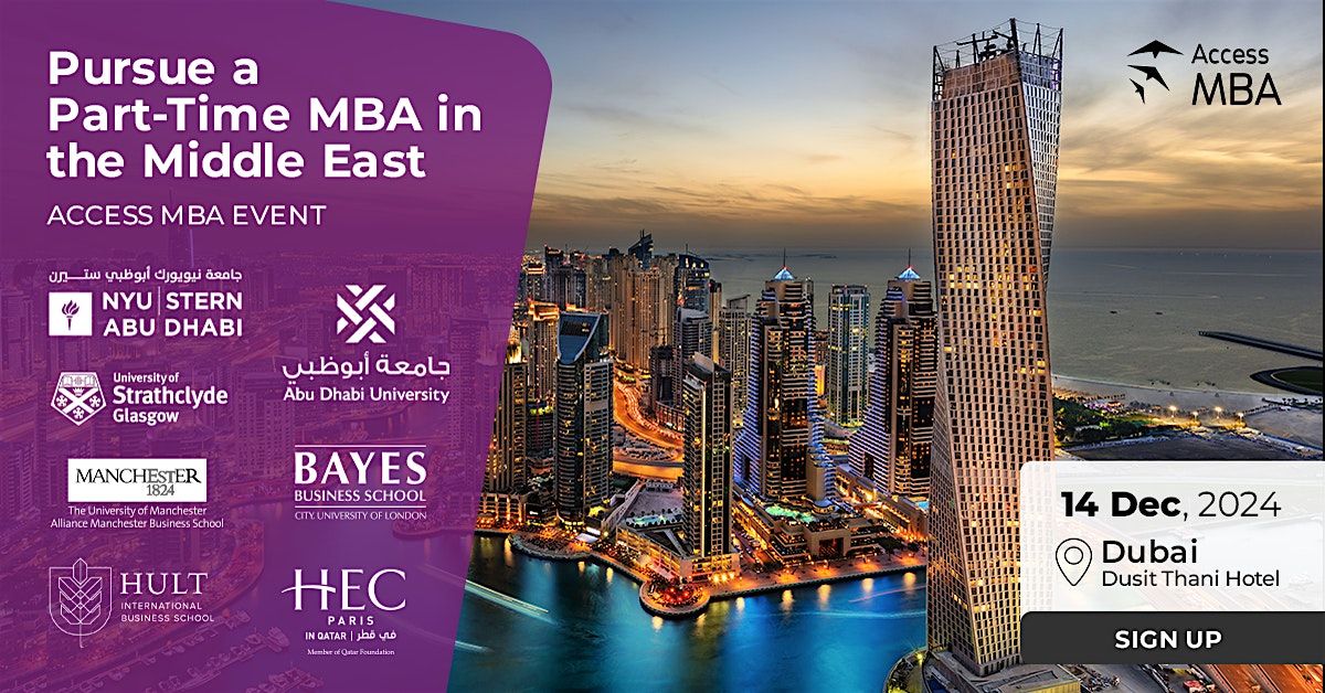 Access MBA Dubai event on 14th December