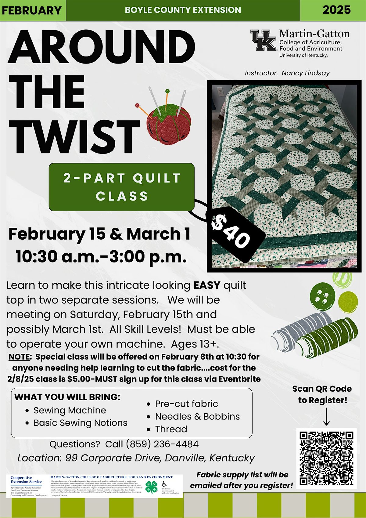 Around the Twist Quilt Class