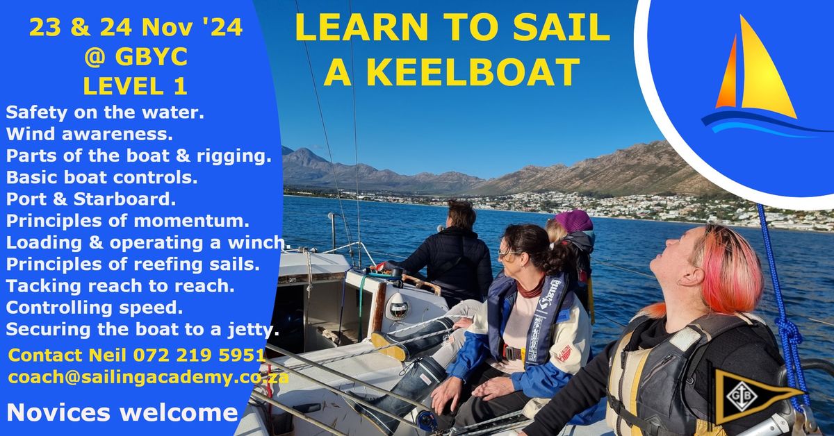 Learn to sail a keelboat level 1