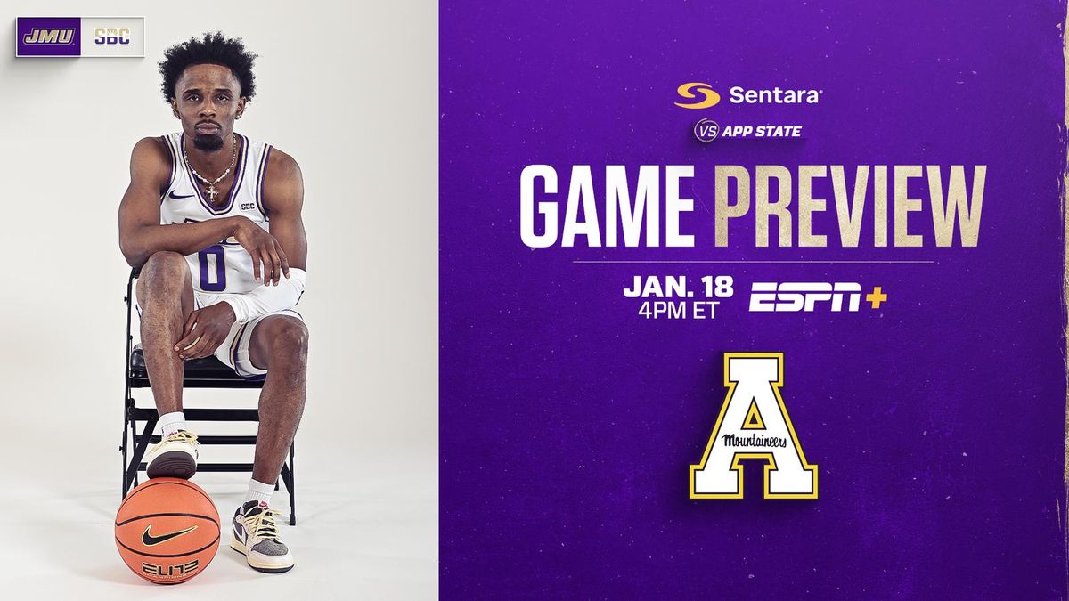 Parking Appalachian State Mountaineers at James Madison Dukes Mens Basketball
