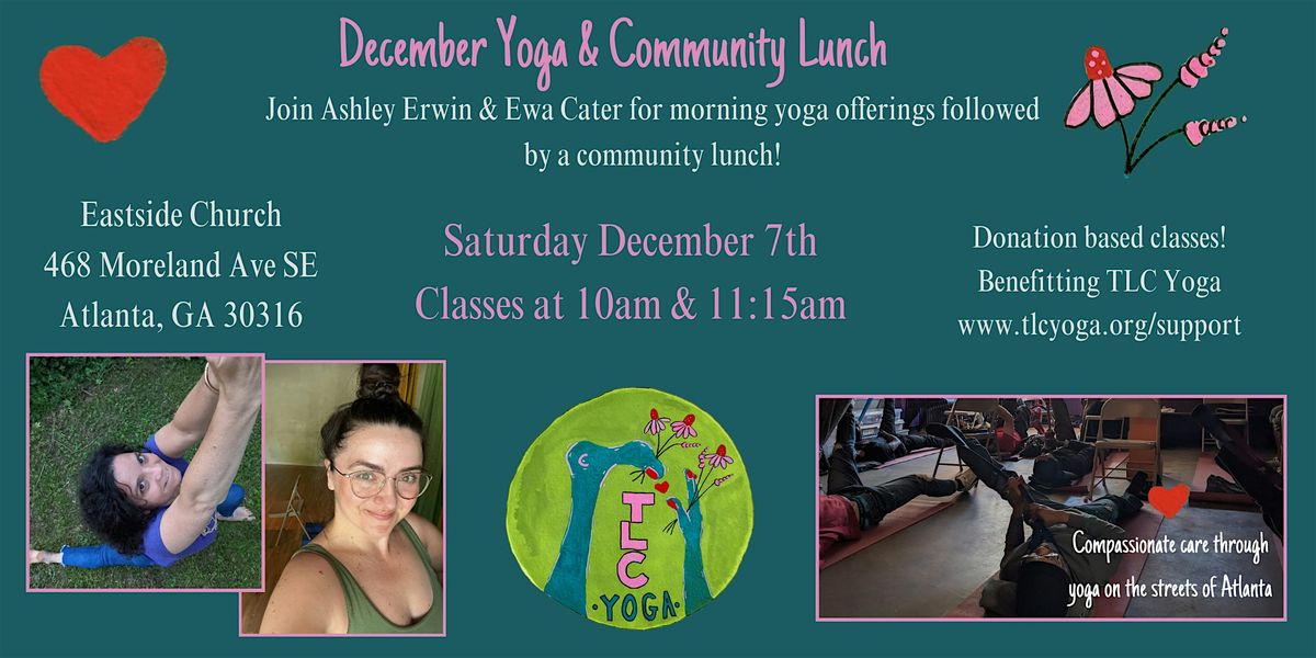 December Yoga & Community Lunch - a TLC Yoga Fundraiser!