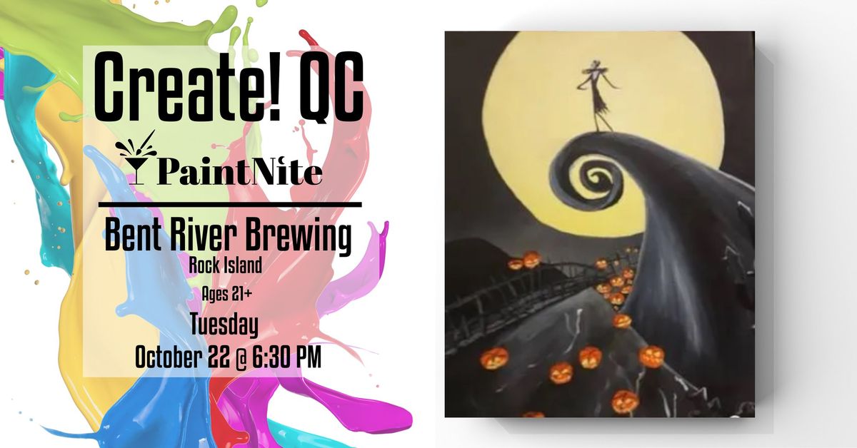 Paint Nite at Bent River Brewing Company Uncommon Room: Nightmare