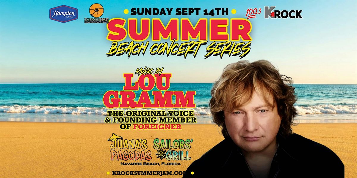 Summer Beach Concert Series: Lou Gramm (Voice of Foreigner)
