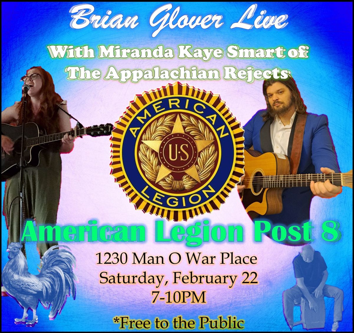 Brian Glover live featuring Miranda Kaye Smart