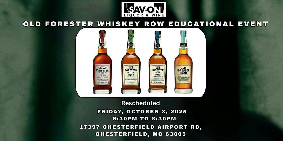 Old Forester Whiskey row educational event