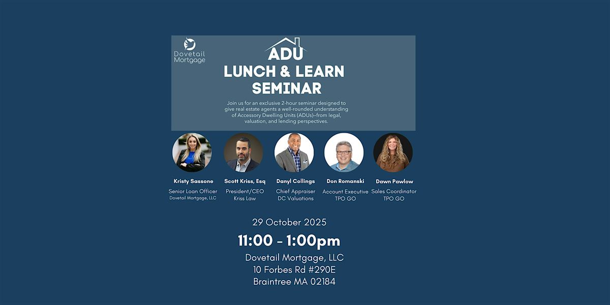 ADU Lunch & Learn Seminar