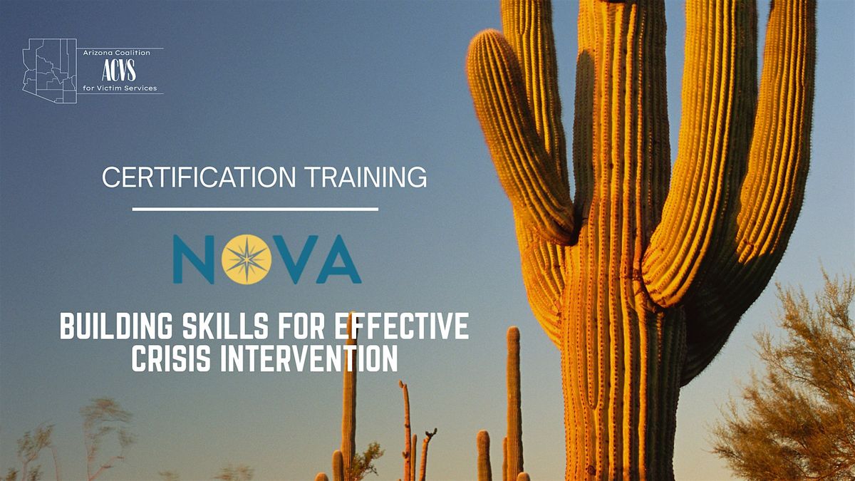 NOVA BASIC CRT: NOVA Community Crisis Response Team Training