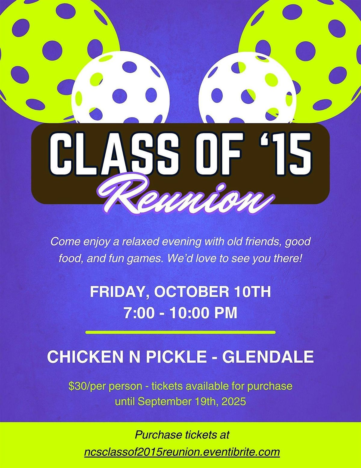Class of 2015 Reunion