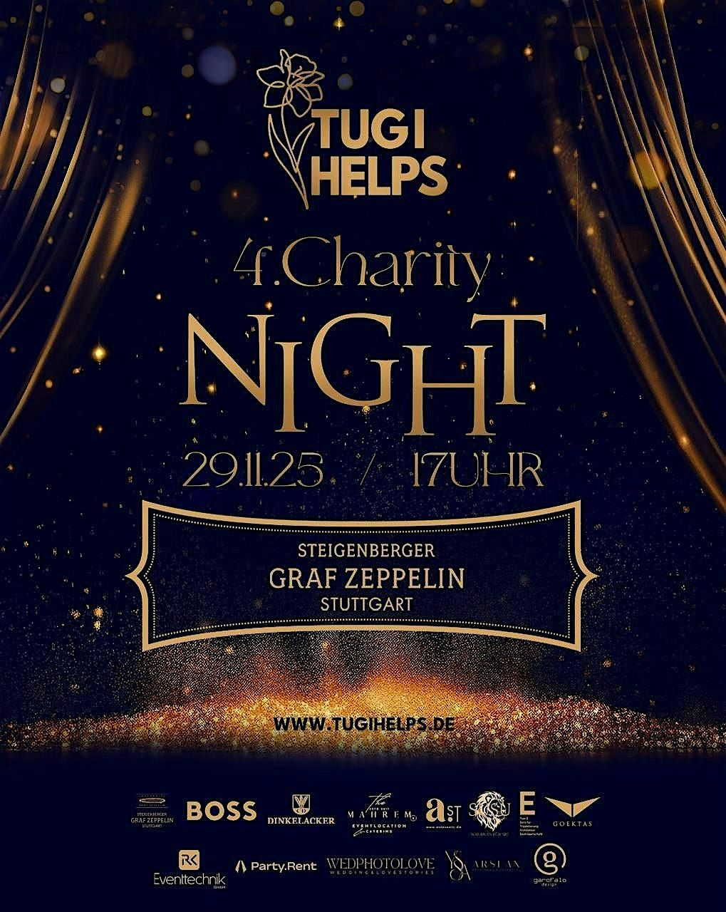 4. Tugi Helps Charity Night im Steigenberger Graf Zeppelin Stuttgart