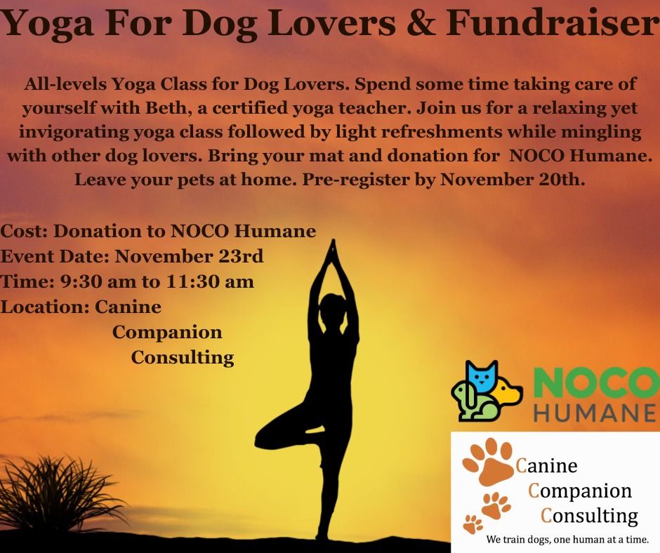 Yoga For Dog Lovers and Fundraiser