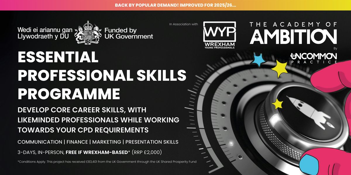 Essential Professional Skills Programme for Wrexham Young Professionals