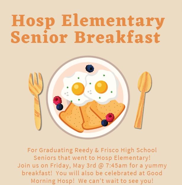 Hosp Elementary Senior Breakfast