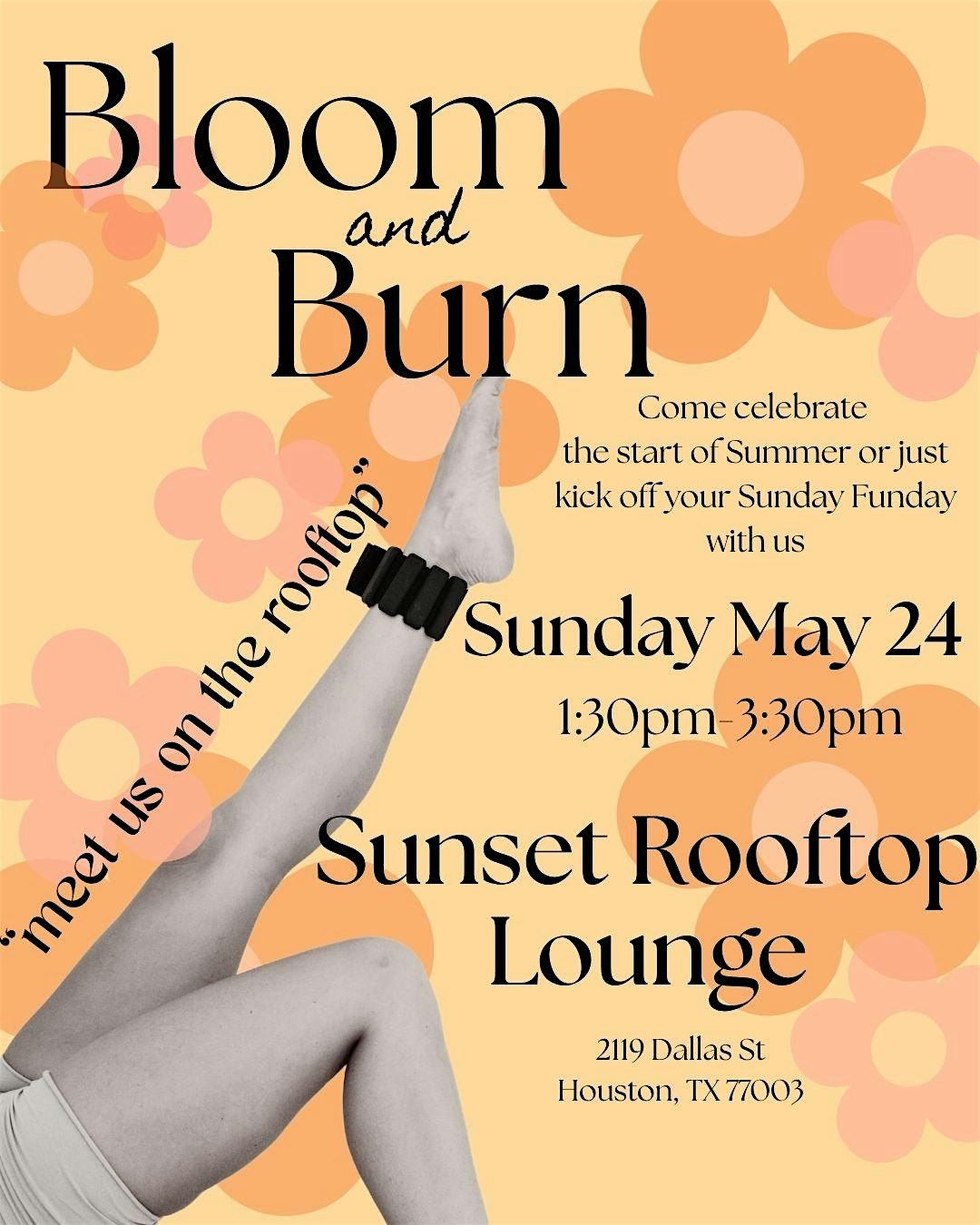 Bloom and Burn - Rooftop Yoga-lates