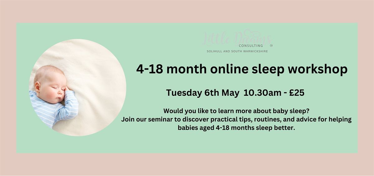 Support your babies sleep online workshop (4-18 months)