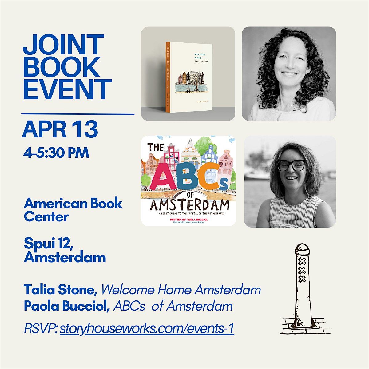 Joint book event with Talia Stone & Paola Bucciol