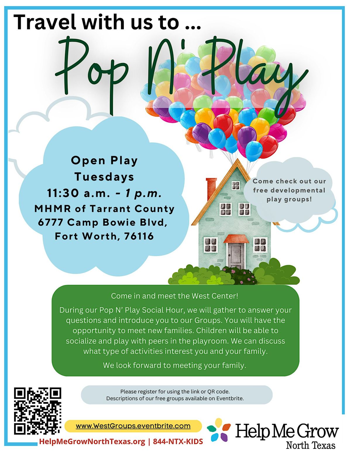 Pop N' Play "Social Hour" - West Center