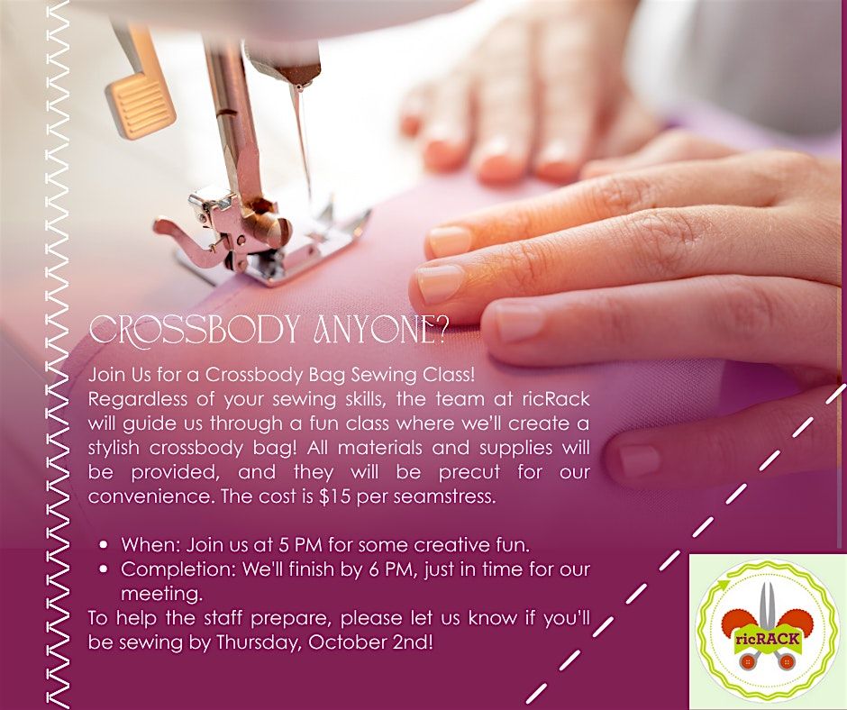 \u2702\ufe0f Crossbody Anyone? A Creative Pre-Event Class Before LML 1st Tuesdays!