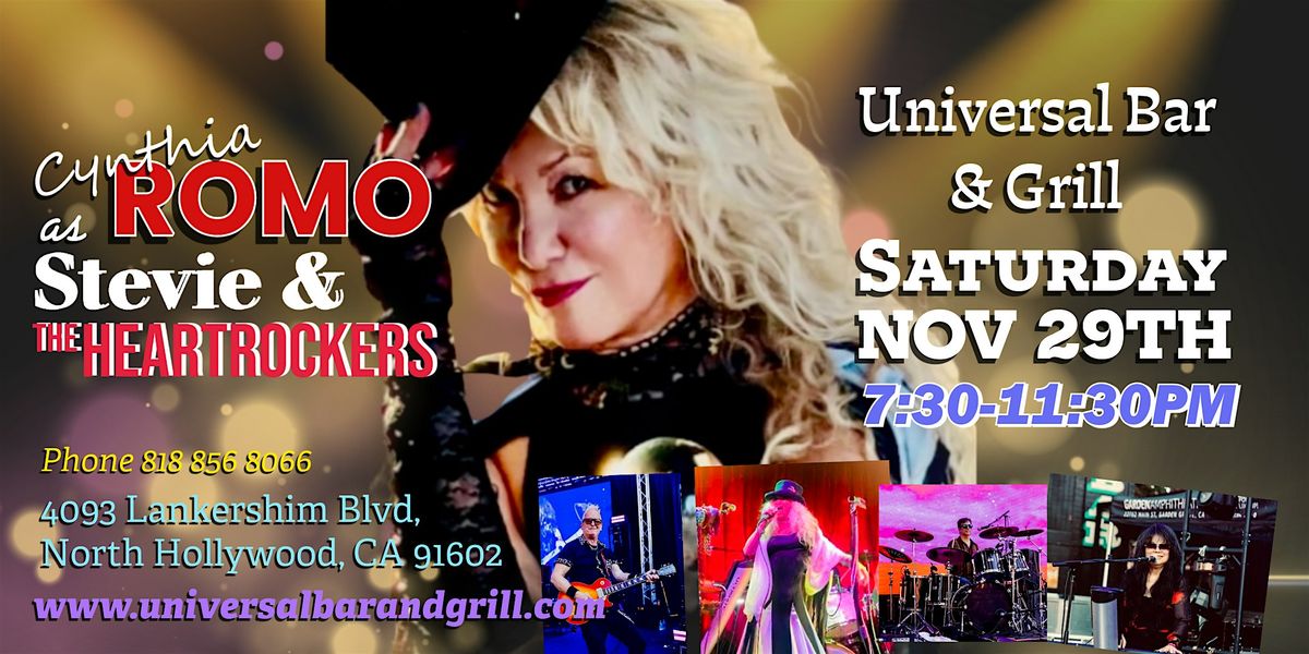 Cynthia as Stevie & The HeartRockers at Universal Bar & Grill