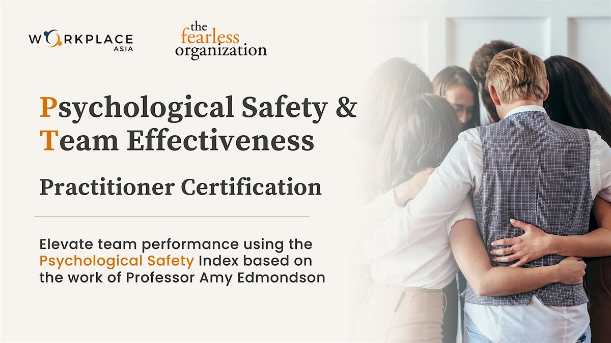(13 and 14 November 2025) Psychological Safety Certification