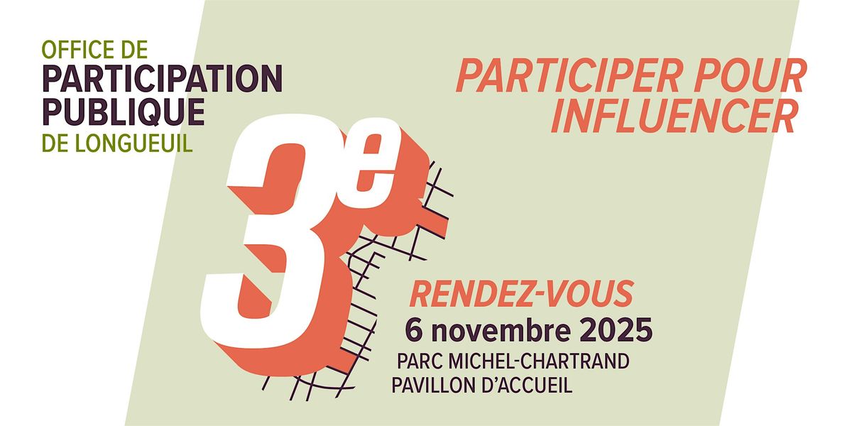 3e Rendez-vous de l'Office - Participer pour influencer