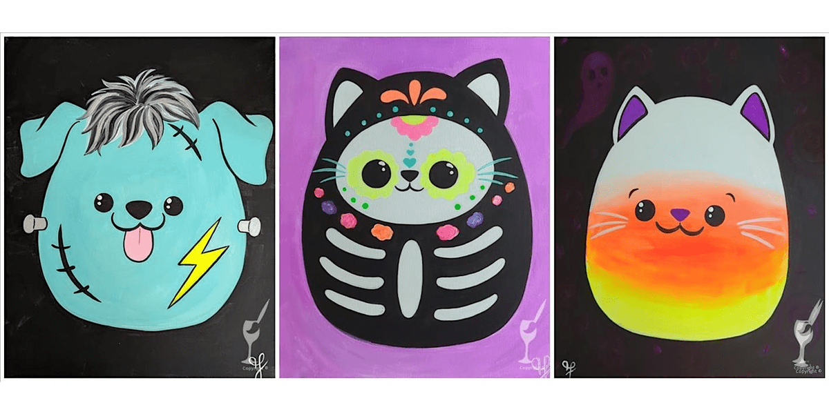 Squishiest Animal Friends - Family Time - Paint and Sip in San Antonio | Classpop!\u2122