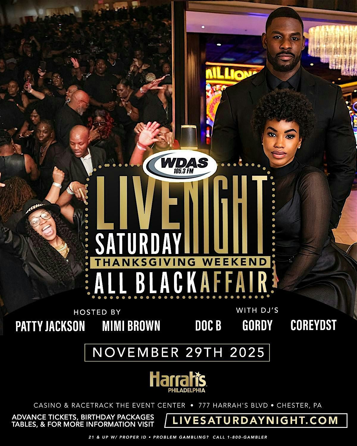 WDAS THANKSGIVING WEEKEND ALL BLACK LIVE SATURDAY NIGHT DANCE PARTY