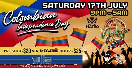 Colombian Independence Party at Villa Nightclub