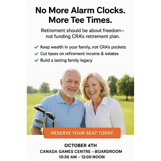 Retirement Income & Tax Savings Live Seminar
