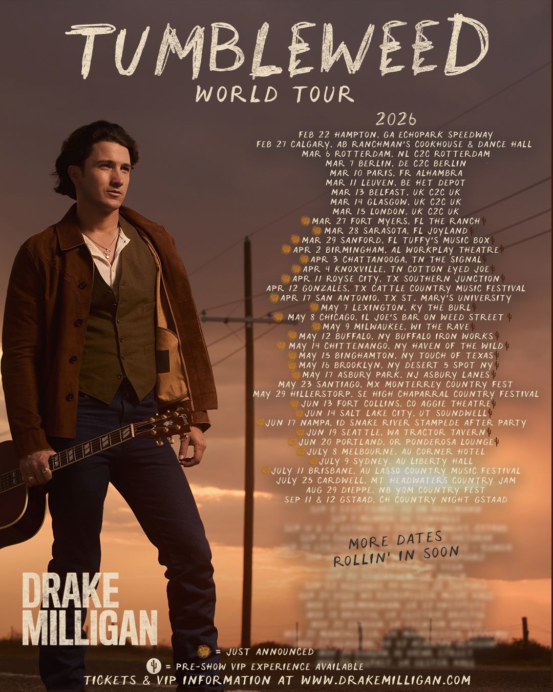 Drake Milligan Glasgow Tickets