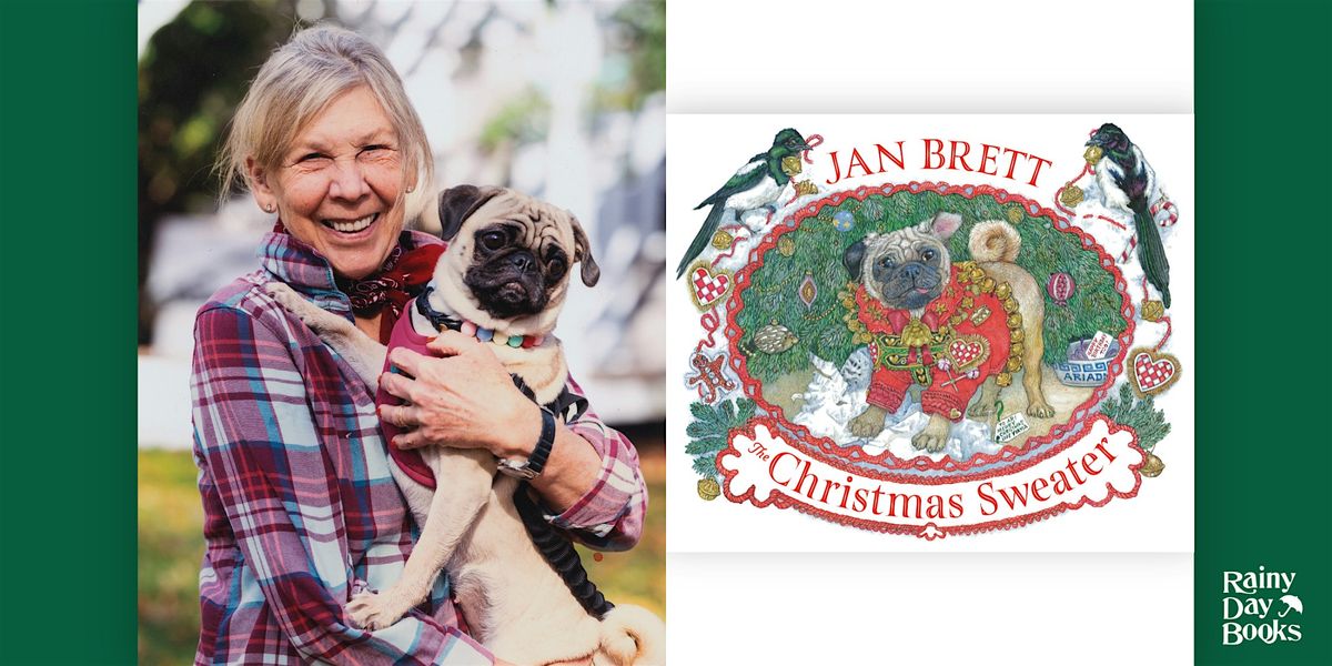 Jan Brett, The Christmas Sweater with Rainy Day Books