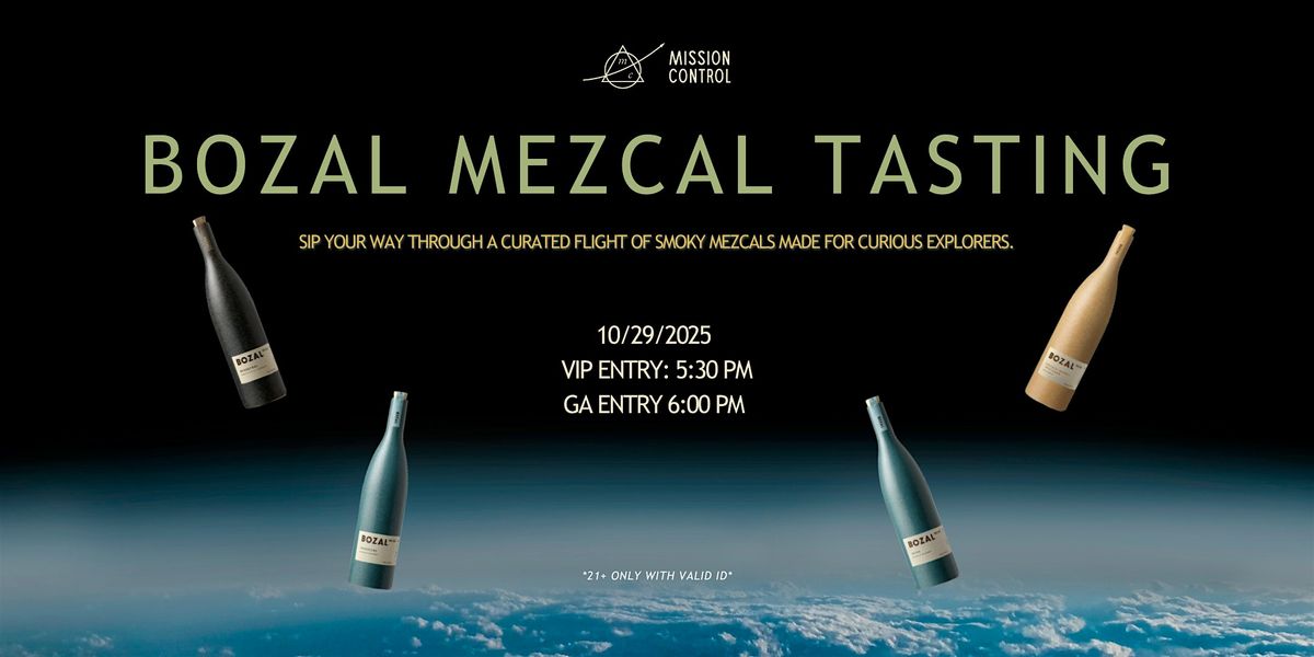Bozal Mezcal Tasting