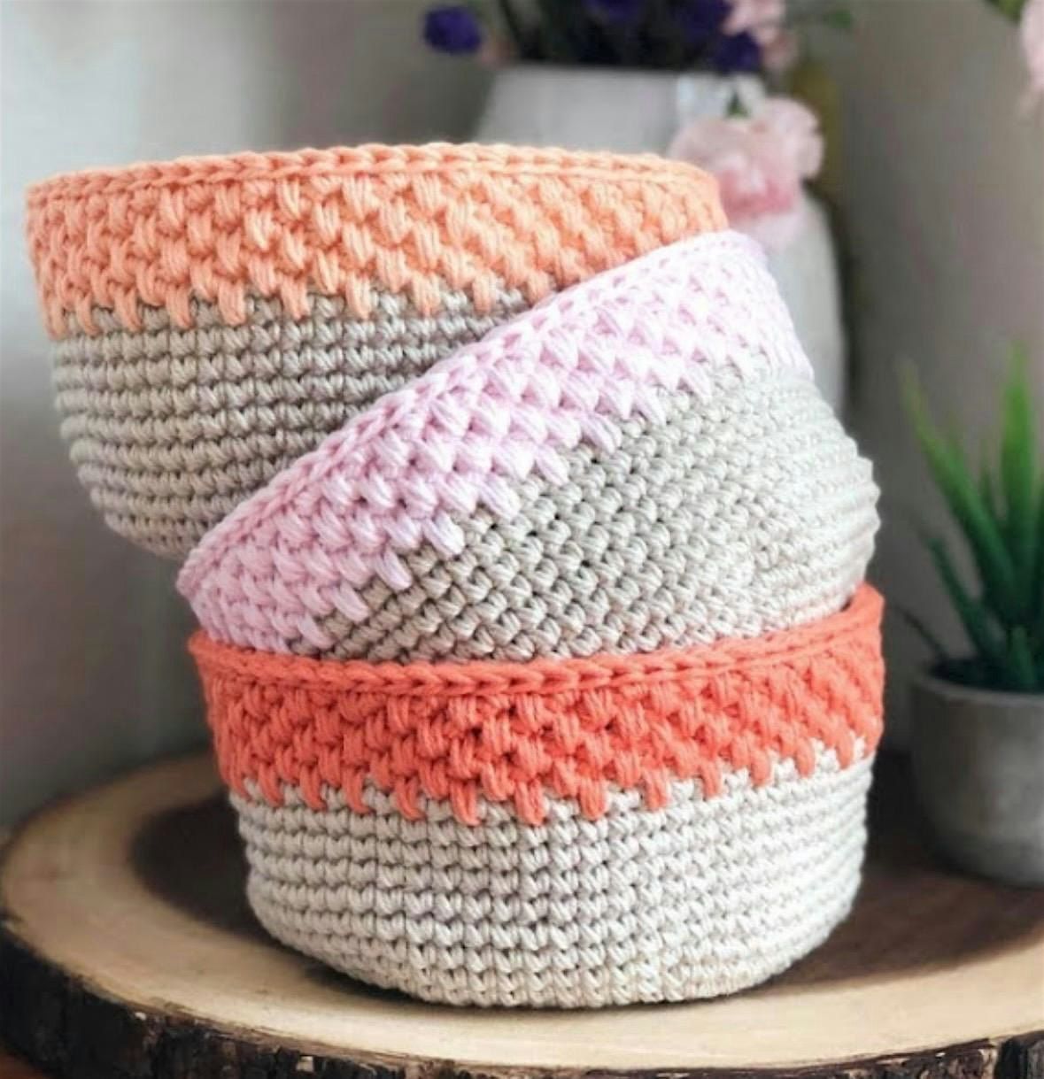 Crochet Storage  Baskets