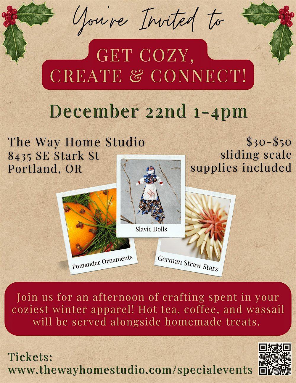 Get Cozy, Create & Connect!