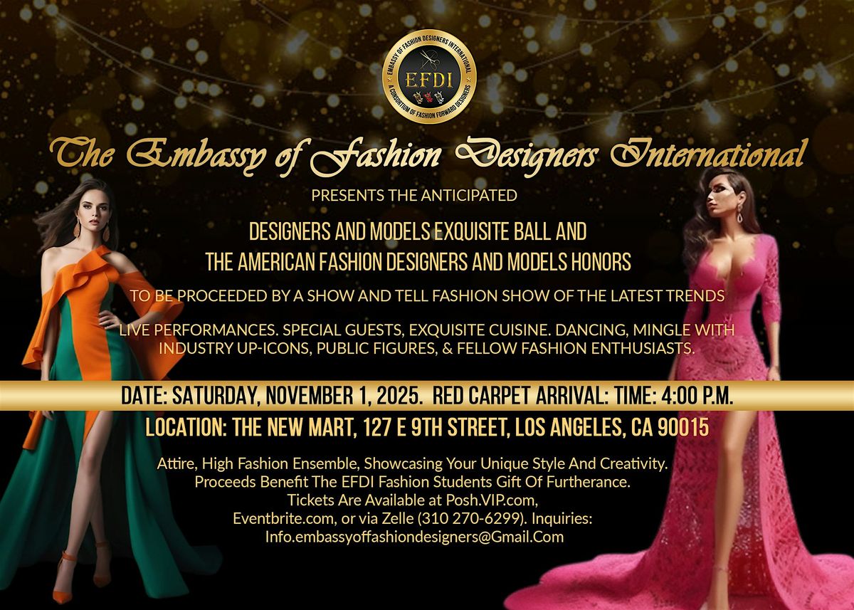 6TH ANNUAL AMERICAN FASHION DESIGNERS AND MODELS AWARDS GALA AND BALL