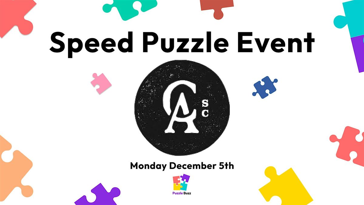 Speed Puzzling Event with Puzzle Buzz at Commonhouse Aleworks