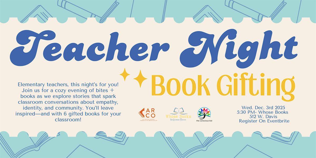 Teacher Night & Book Gifting