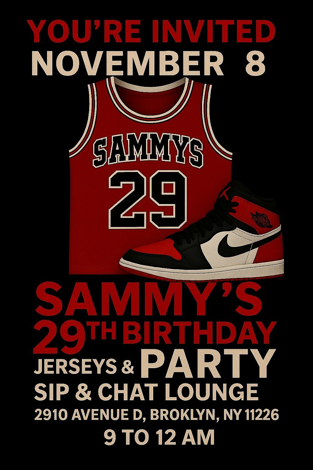 Sammy\u2019s  Jerseys  Party