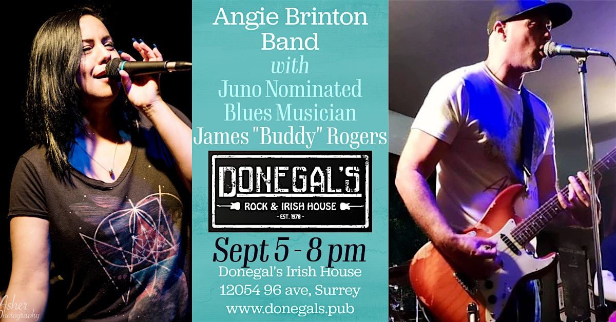 Angie Brinton Band with Juno Nominated Blues Musician James "Buddy" Rogers
