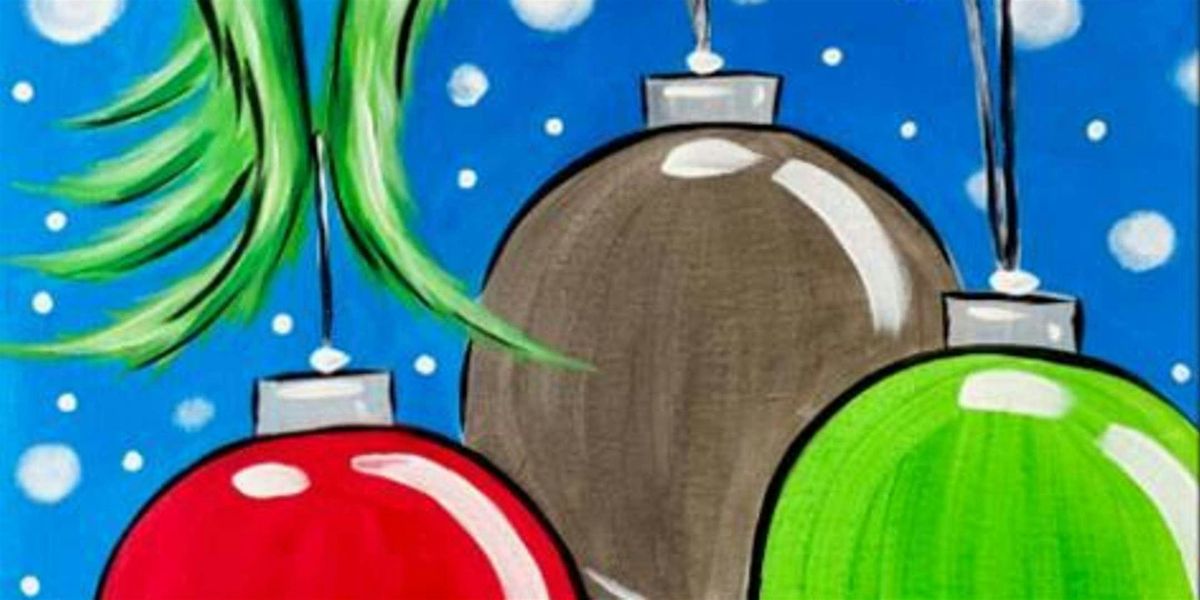 Decorating Mr. Grinch - Paint and Sip by Classpop!\u2122