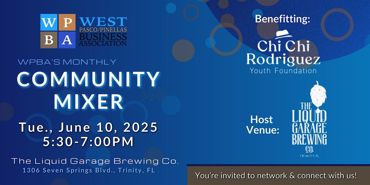 WPBA's Monthly Community Mixer - June 10th, 2025