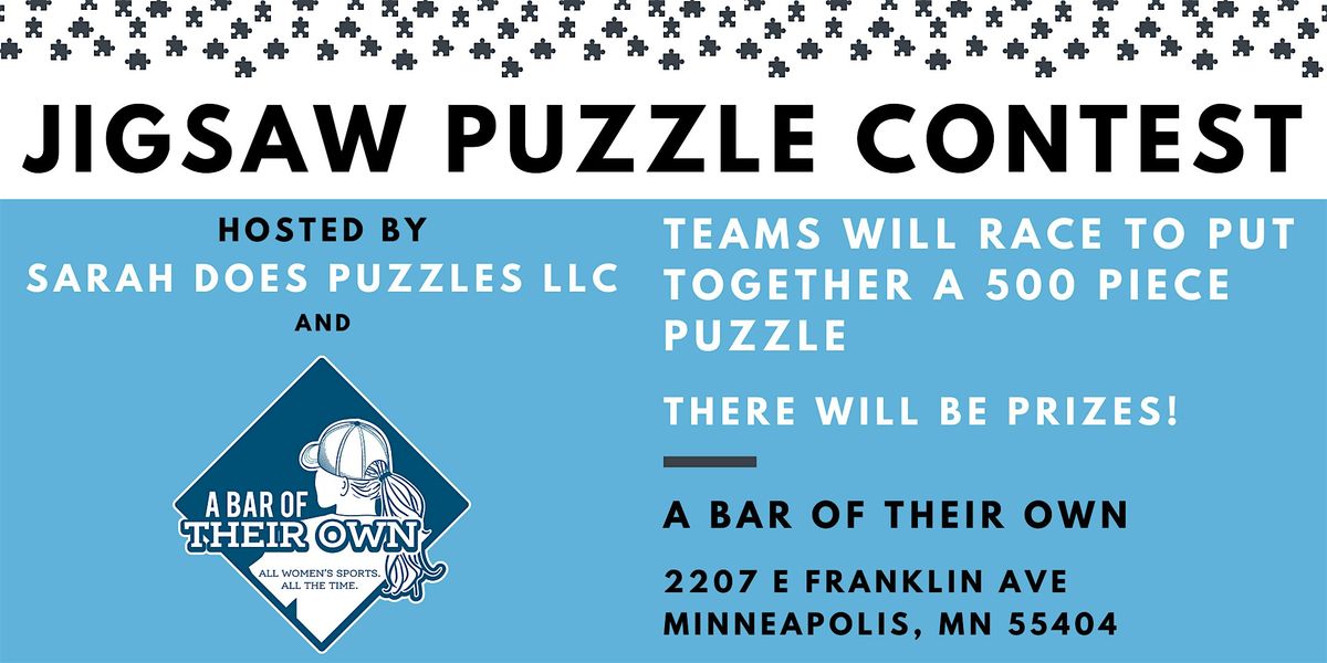 Team Jigsaw Puzzle Contest at A Bar Of Their Own - September 2025