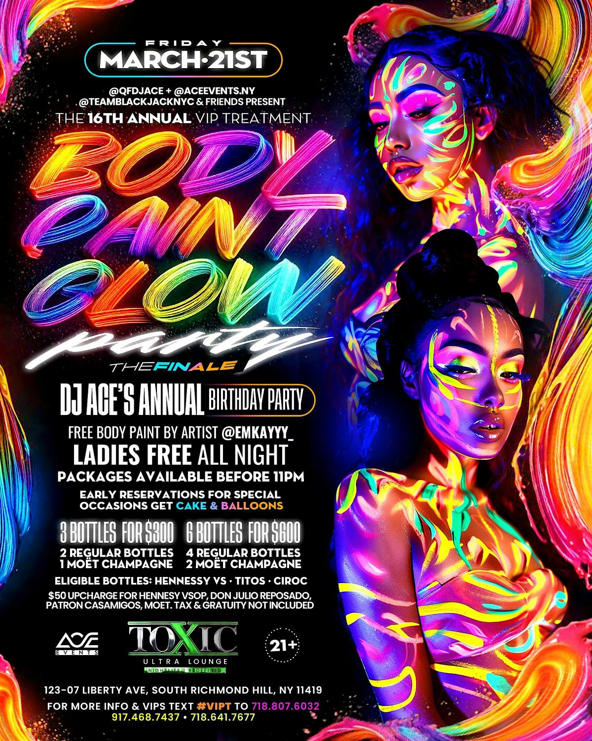 Body Paint Glow Party - The Finale #VIPT16