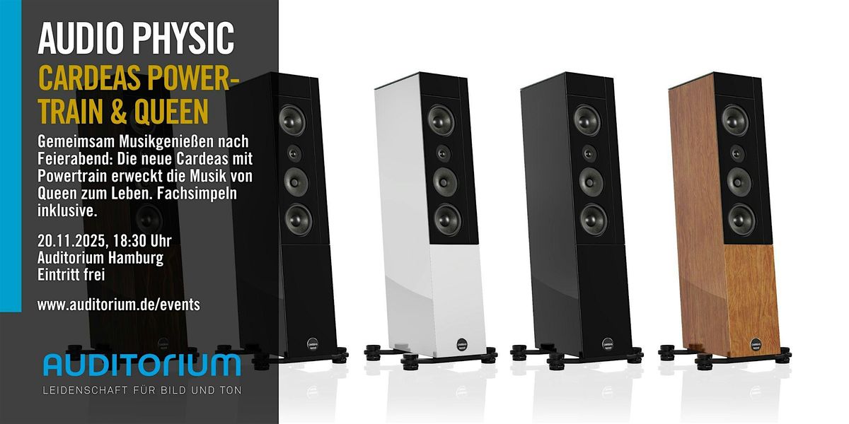 Audio Physic Cardeas mit Powertrain und Queen - K\u00f6niginnen unter sich