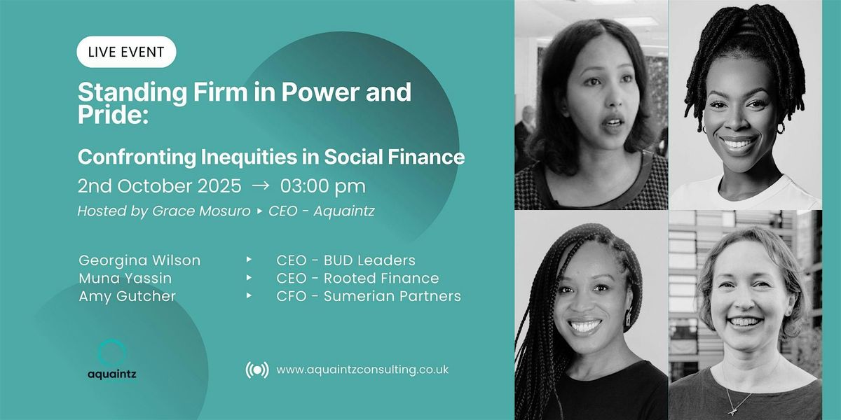 Standing Firm in Power and Pride: Confronting Inequities in Social Finance