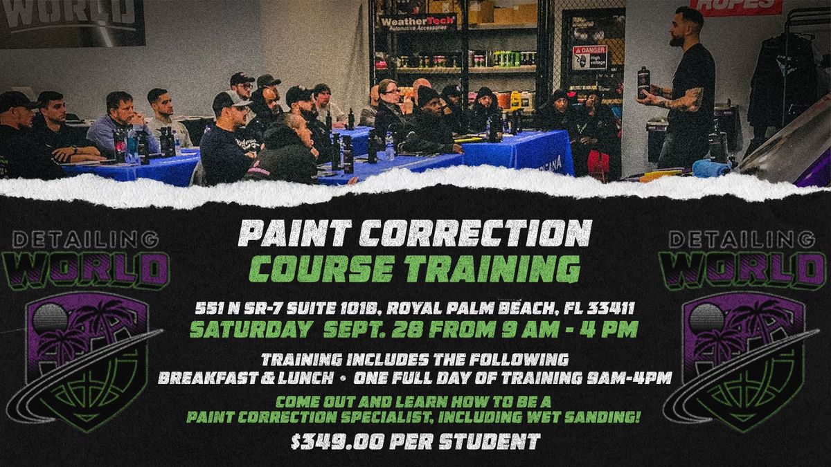 Facebook Event | Paint Correction Course Training 